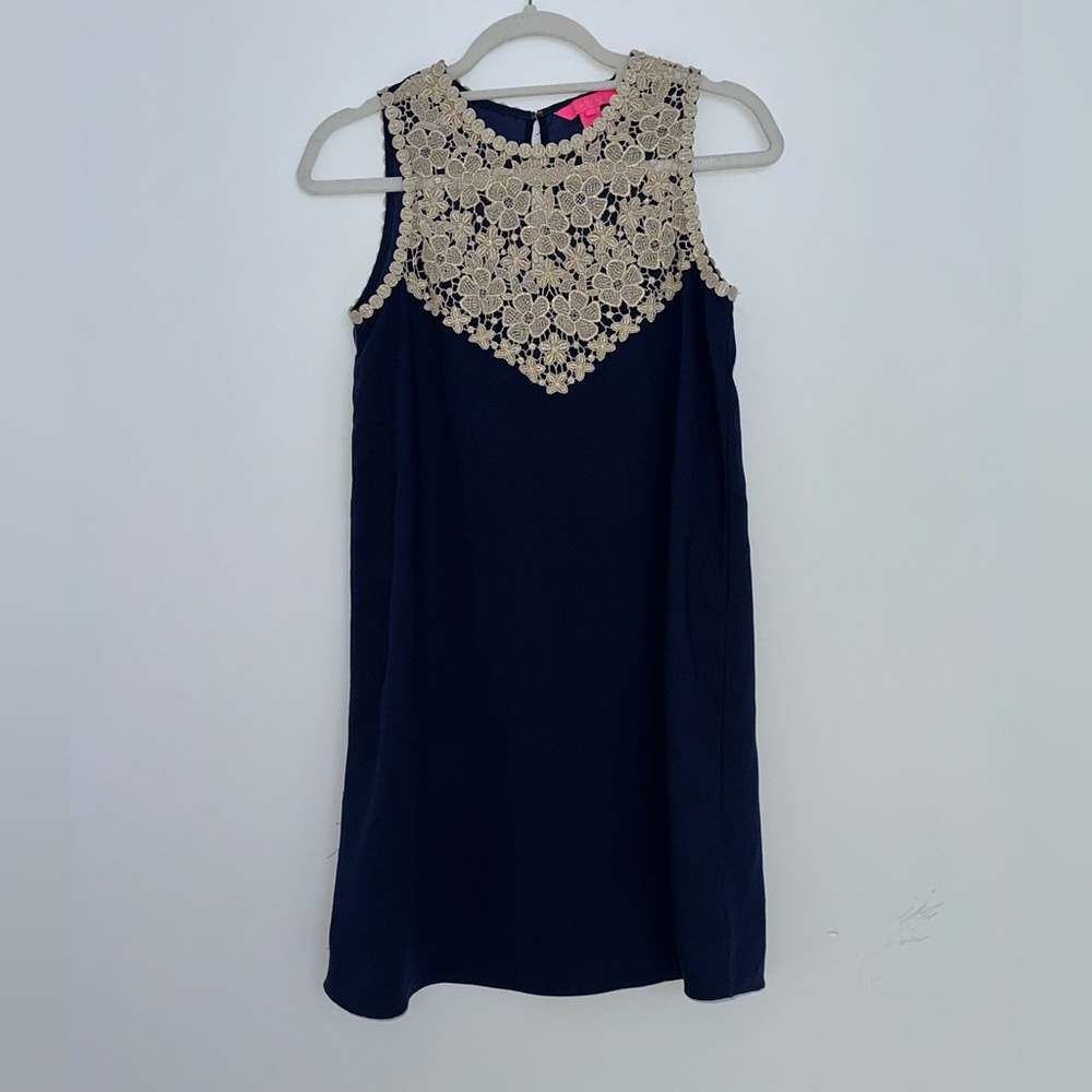Lilly Pulitzer Navy and Cream Dress